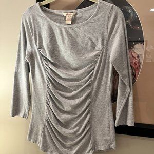 Sundance Gray 3/4 Sleeve Cotton/Spandex top